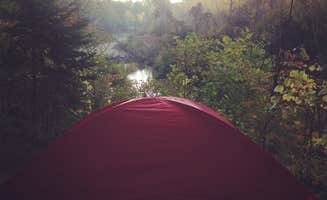 Judy B.'s photo of tent camping at Ocqueoc Falls State Forest Campground near Cheboygan, MI