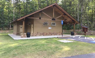 Shelly S.'s photo of glamping accommodations at Sweetwater Creek State Park Campground near Cedartown, GA