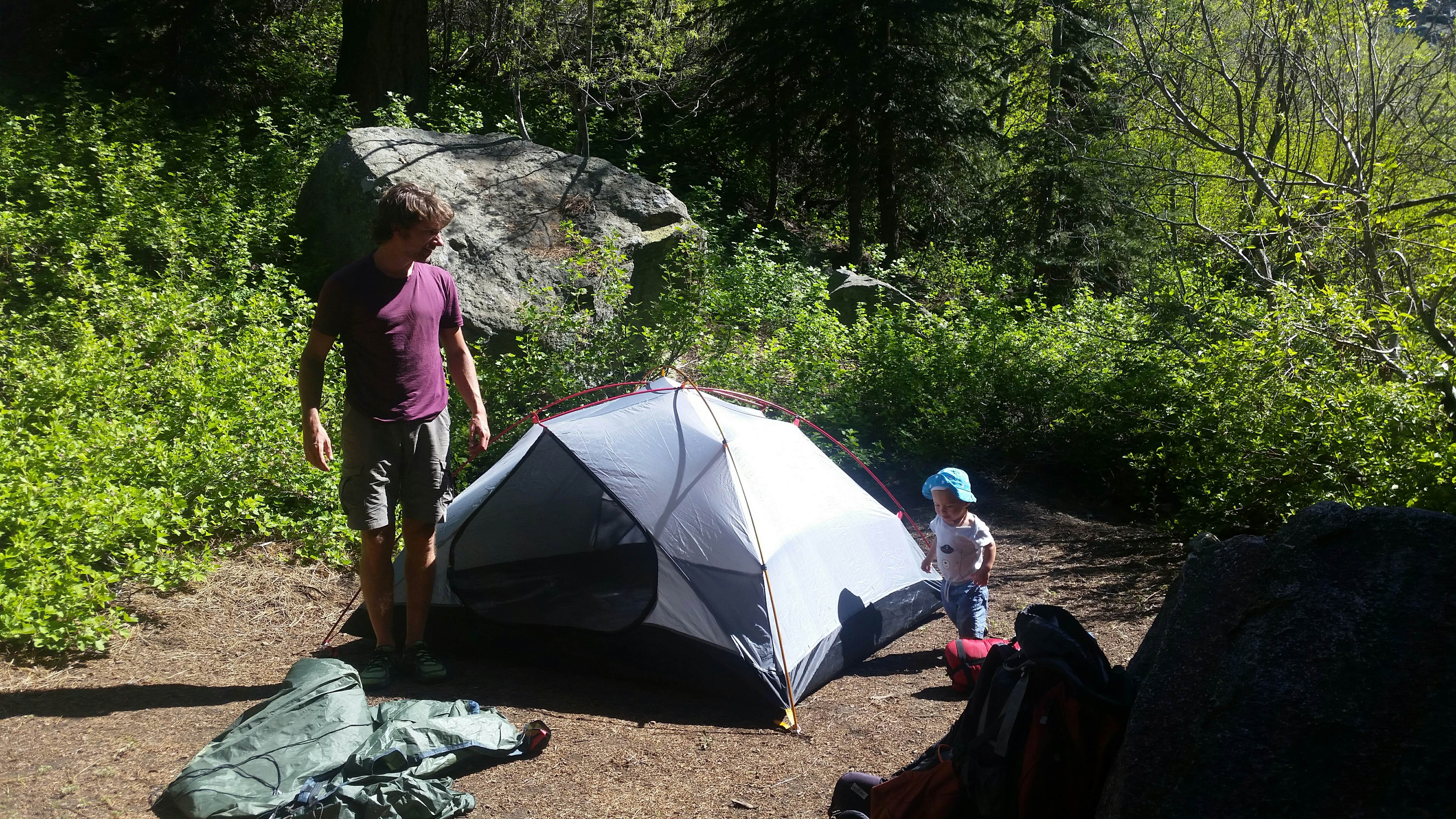Jörg T.'s photo of tent camping at Cold Springs Campground — Sequoia National Park near Independence, CA