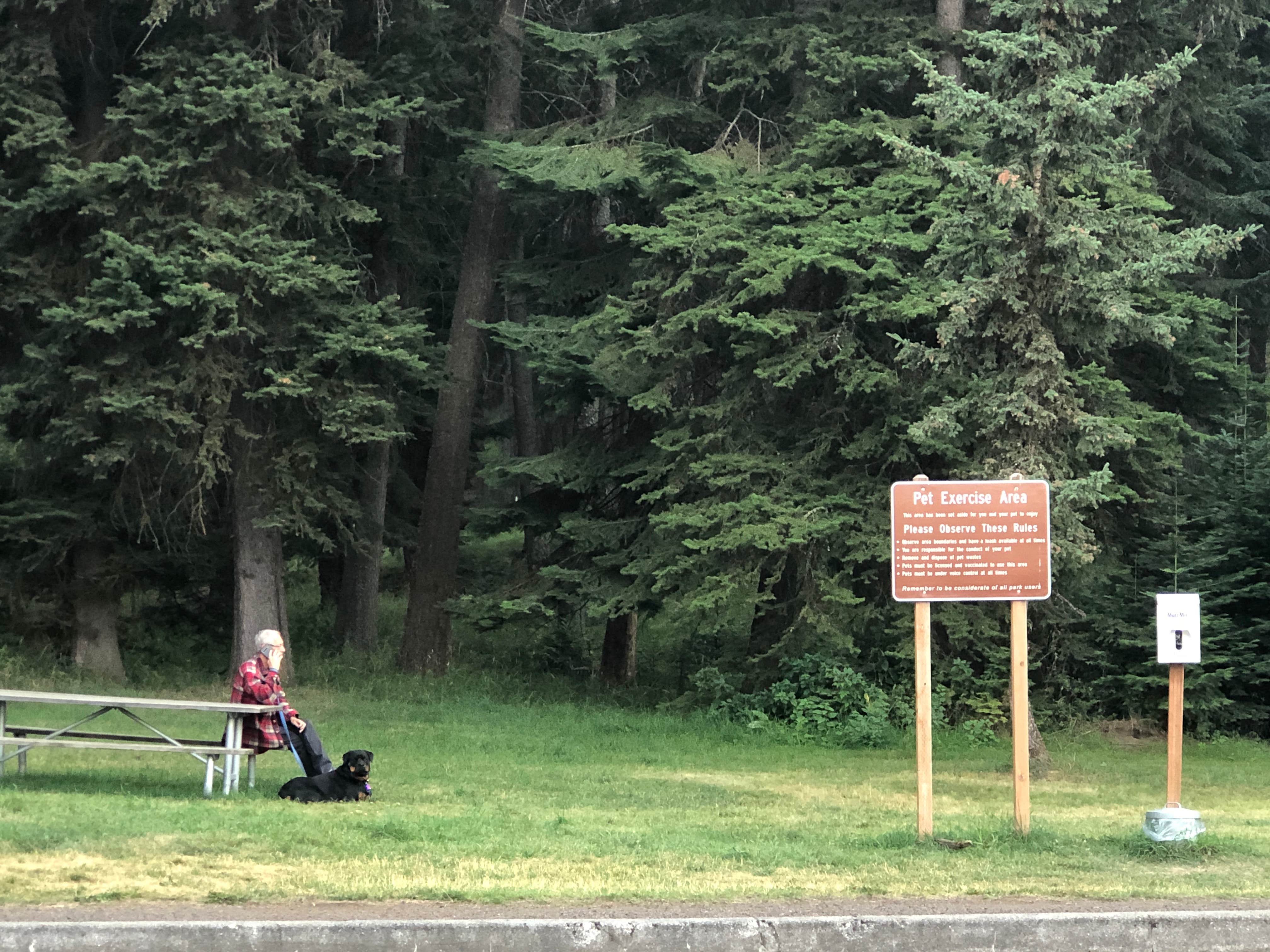 Stephanie Z.'s photo of camping with pets at Wallowa Lake State Park Campground near Richland, OR
