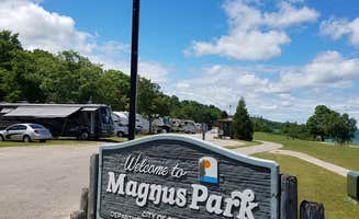 Nancy W.'s photo of rv camping at Magnus Park Campground near Boyne City, MI