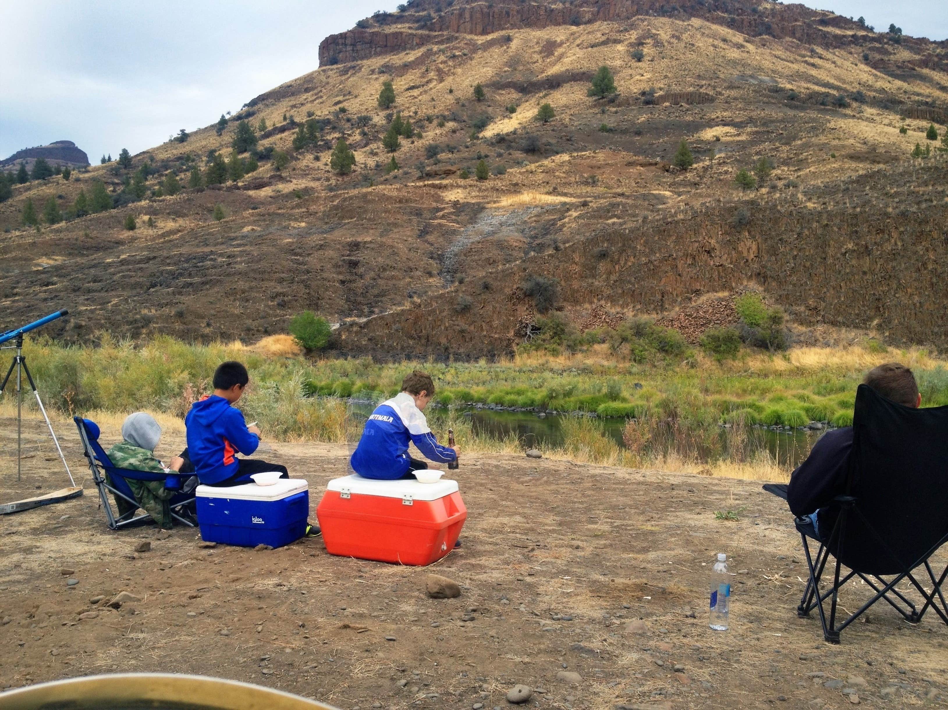 Brendon C.'s photo of tent camping at Service Creek Campground near Kimberly, OR