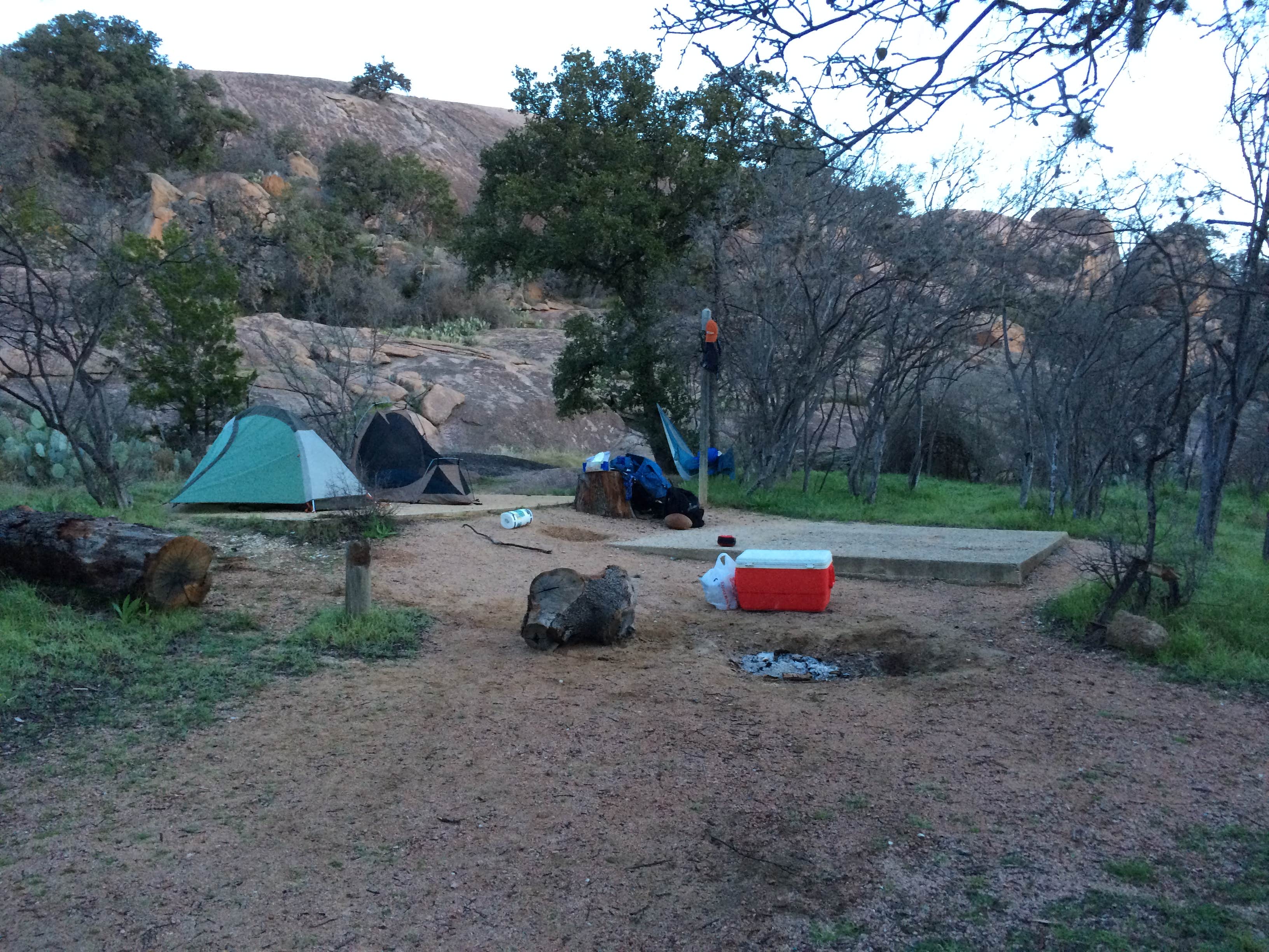 Matt M.'s photo of tent camping at Moss Lake Area — Enchanted Rock State Natural Area near Fredericksburg, TX