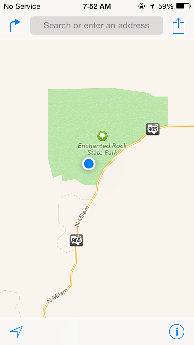 Camper submitted image from Moss Lake Area — Enchanted Rock State Natural Area - 5