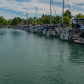 Just a few minutes drive, or a nice walk, you can get to the Elk Rapids marina on Grand Traverse Bay.