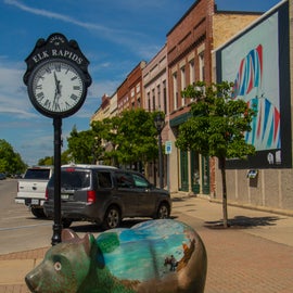 Downtown Elk Rapids is just a quick drive/cycle, or a nice walk from the campground.