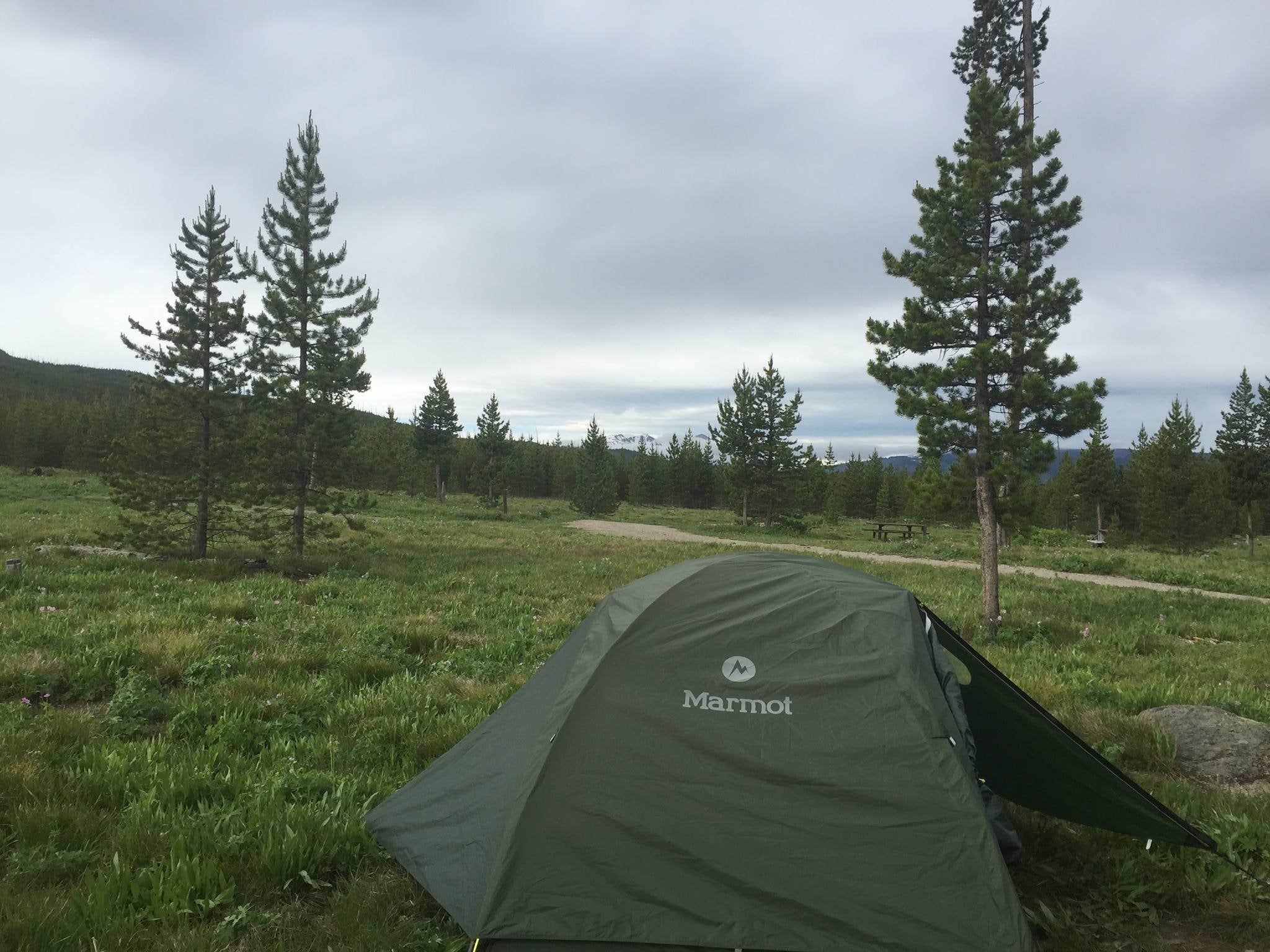 Camping near Lewis Lake — Yellowstone National Park: Sheffield Campground, John D. Rockefeller Jr. Memorial Parkway, Wyoming