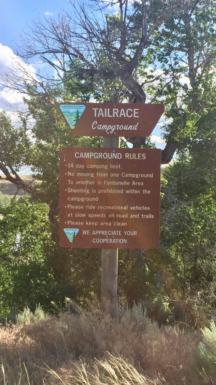 Camper-submitted photo at Tail Race Campground near Farson, WY