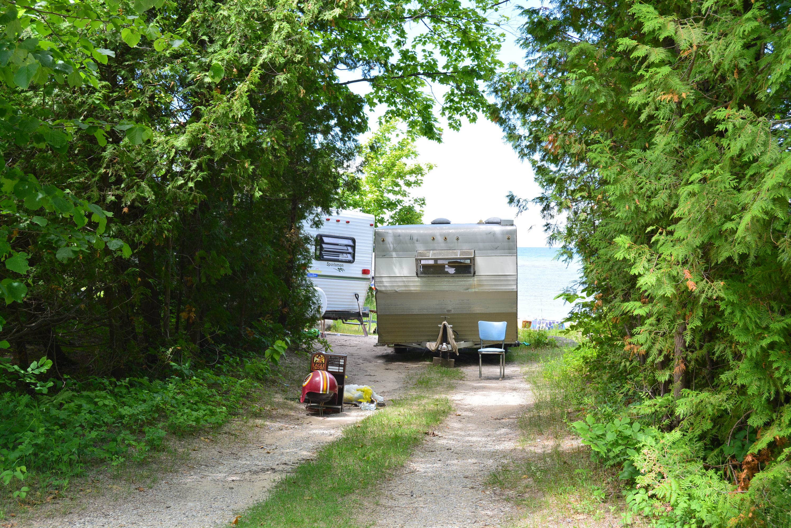 Nancy W.'s photo of rv camping at Fisherman's Island State Park Campground near Northport, MI