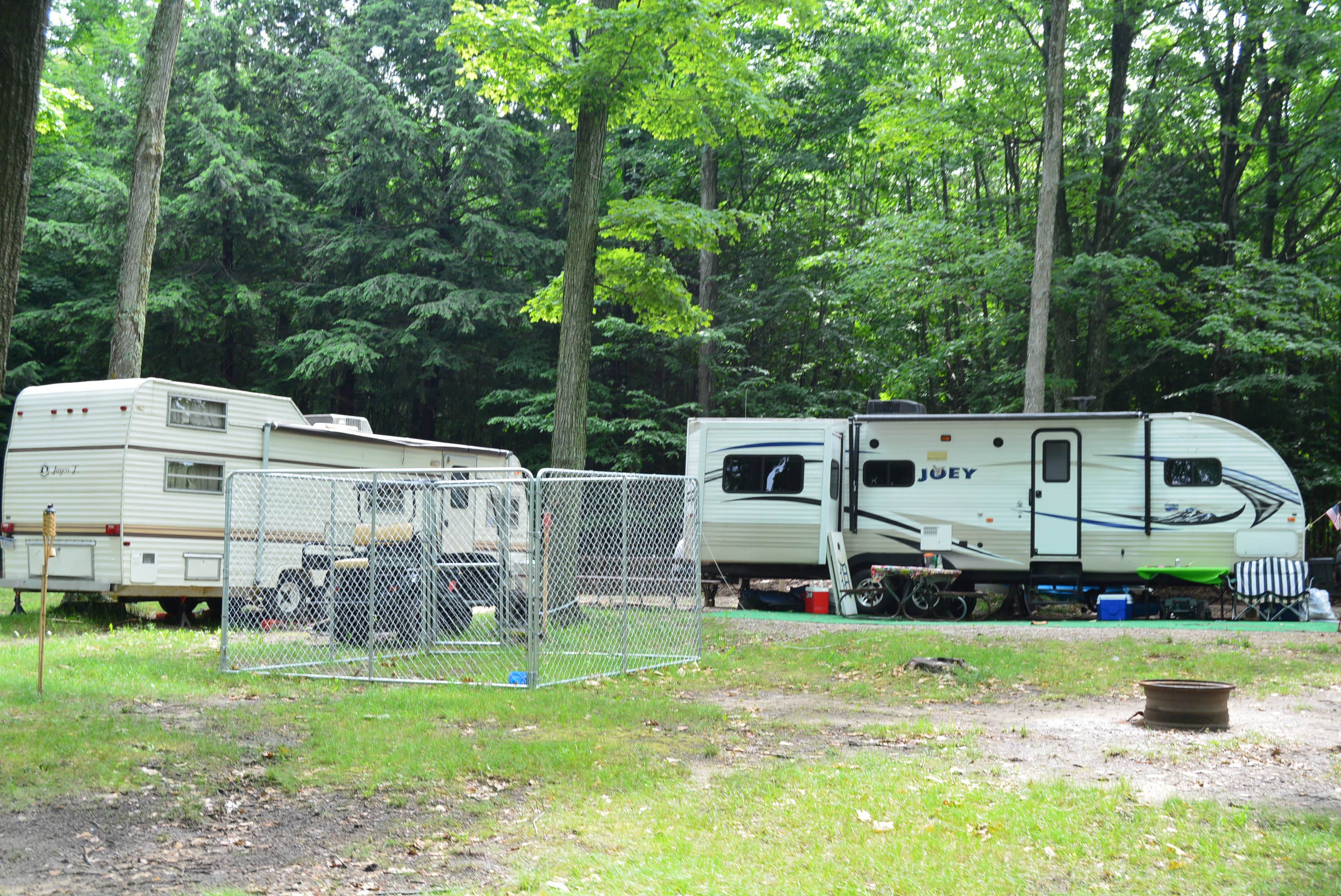 Nancy W.'s photo of rv camping at Wooden Shoe Campground near Boyne Falls, MI