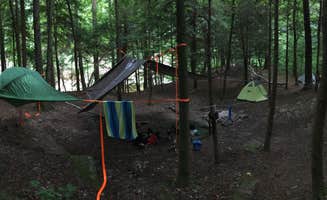 Asher K.'s photo of tent camping at Thompson Creek Trail Campsites near Addison, AL