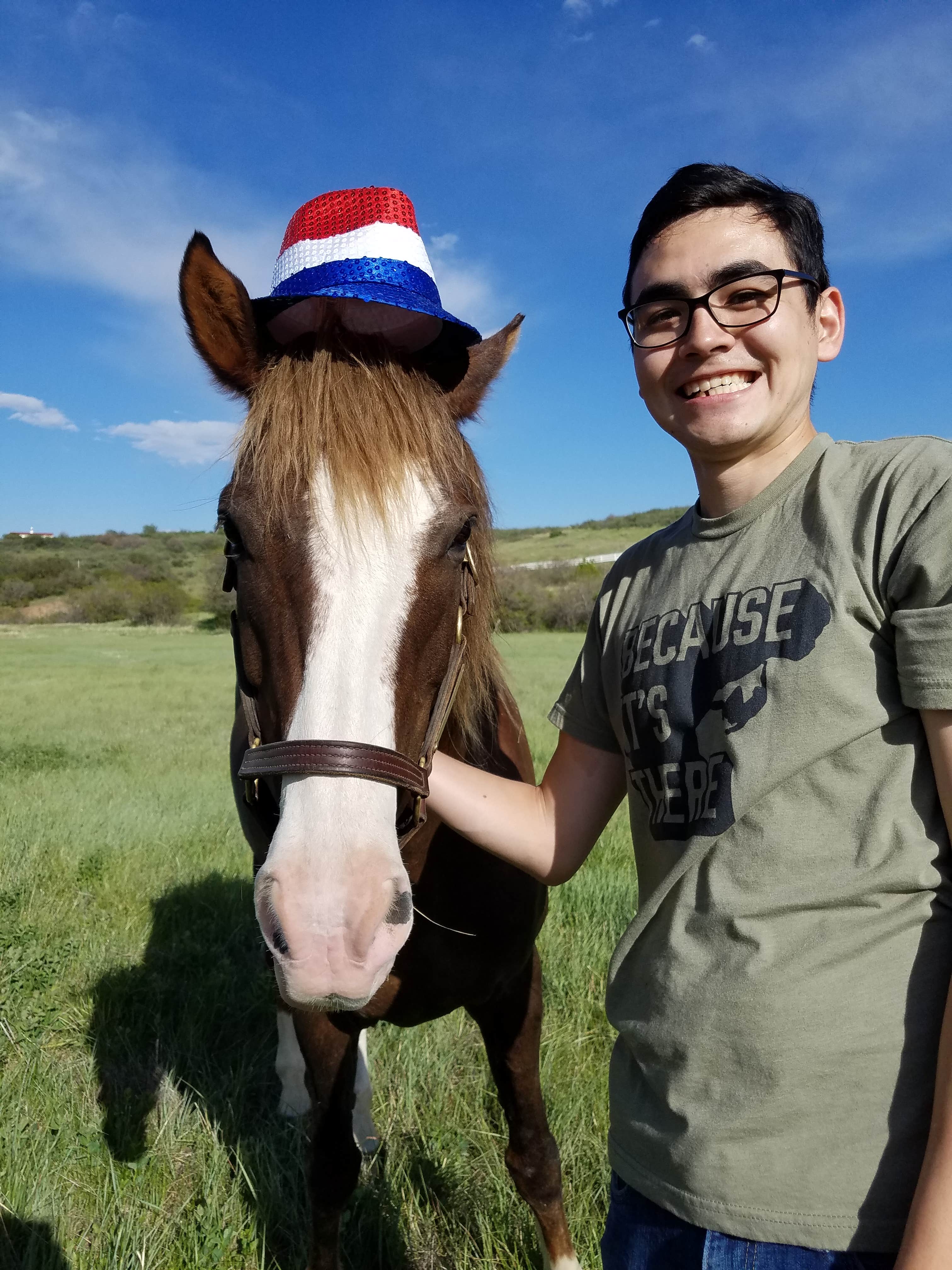 Mikaela R.'s photo of camping with a horse at Indian Creek Equestrian Campground near Calhan, CO