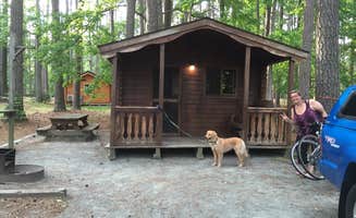 Angel K.'s photo of a cabin at Pocomoke River State Park Campground near Chincoteague, VA