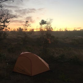 Sunset views at the campground