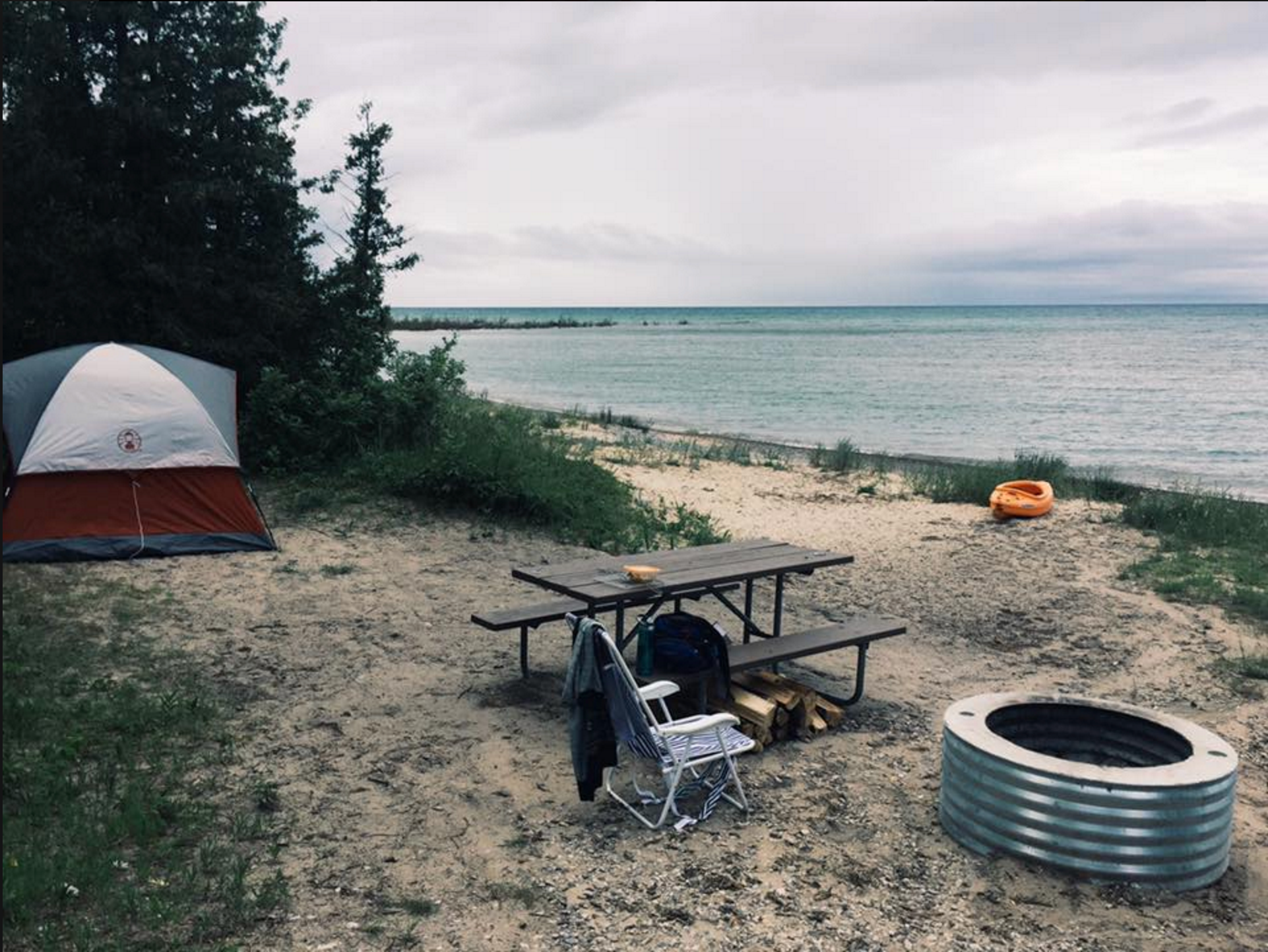 Erin E.'s photo at Fisherman's Island State Park Campground near Ellsworth, MI