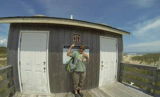 Sarah C.'s photo of a cabin at Great Island Cabin Camp — Cape Lookout National Seashore near New Bern, NC