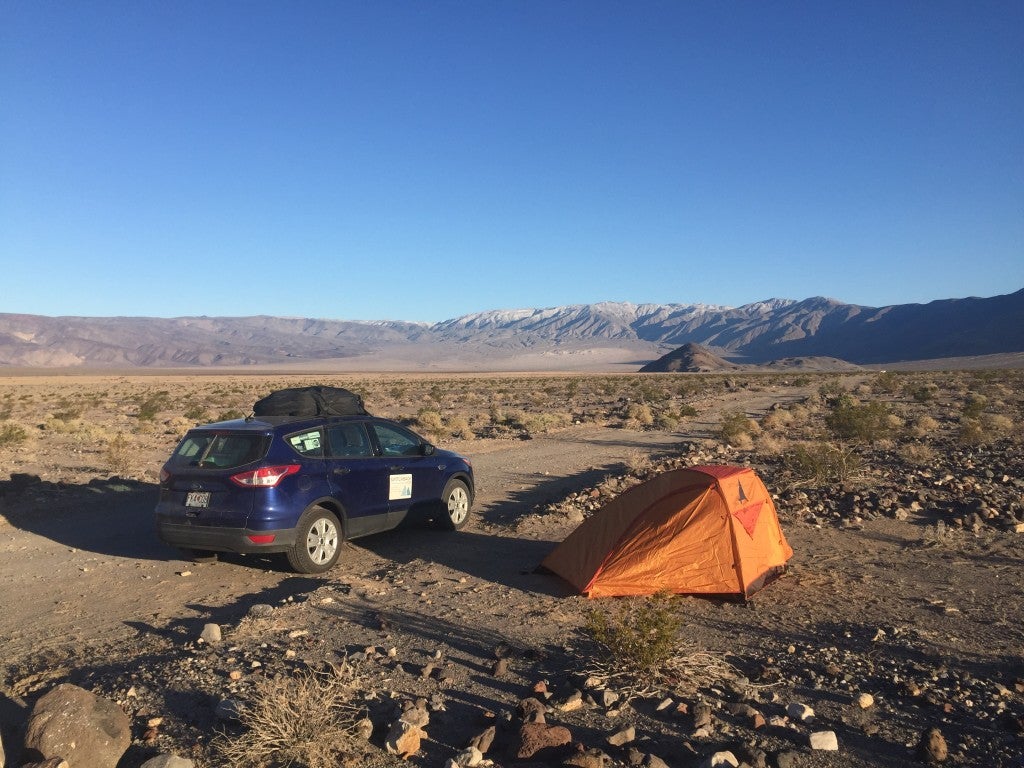 For our third and fourth nights, we backcountry camped along a dirt road in the park... much better alternative to camping in Sunset! 
