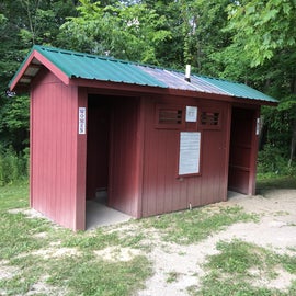 One of the bare basic latrines 