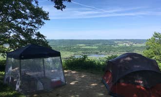 Camping near Spook Cave and Campground: Wyalusing State Park Campground, Prairie du Chien, Wisconsin