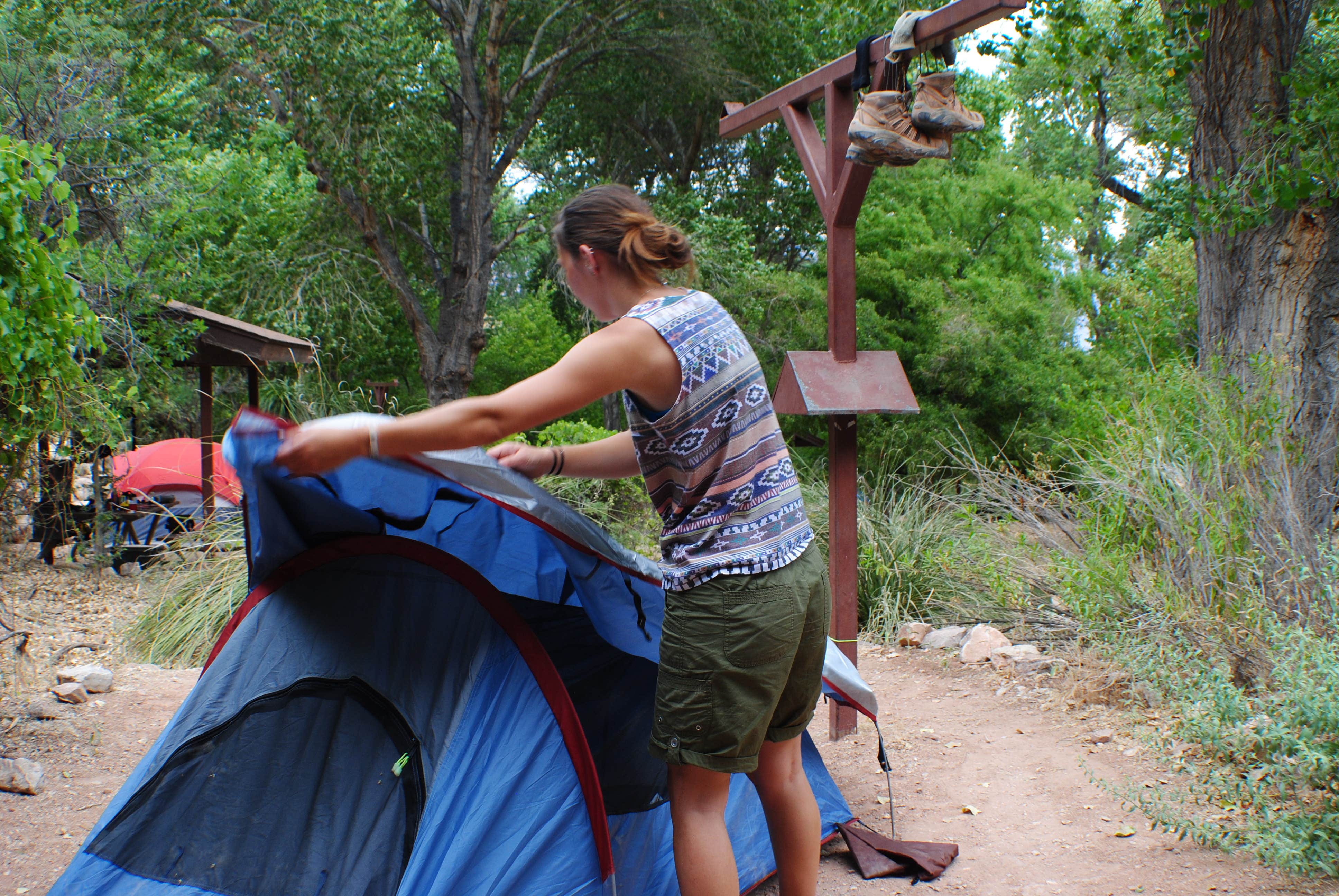 Packing up camp