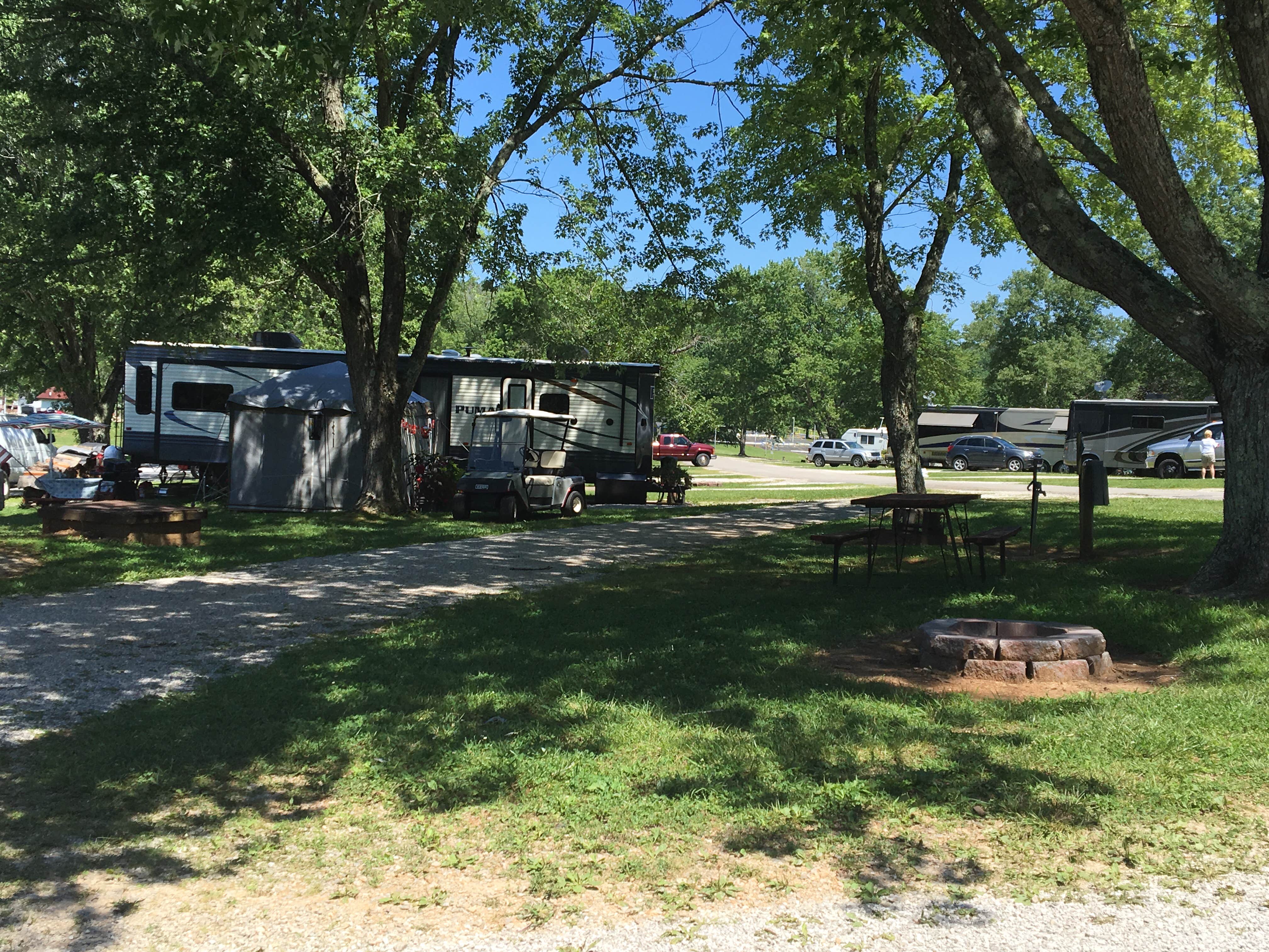 Shelly S.'s photo of glamping accommodations at Thousand Trails Diamond Caverns RV & Golf Resort near Horse Cave, KY