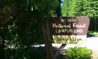 Camping near Fan Creek: Shellrock Creek, Mt. Hood National Forest, Oregon