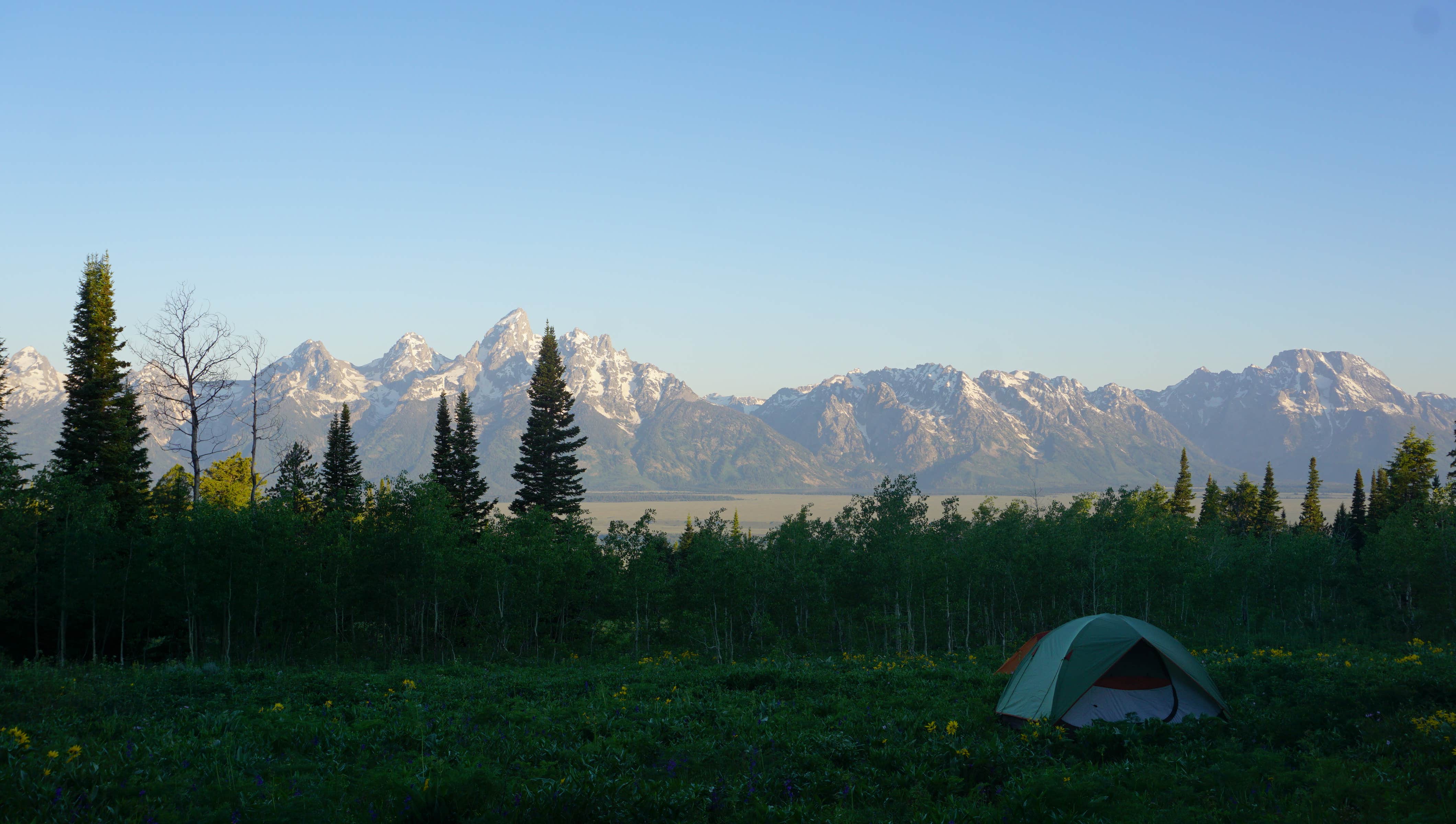 Another campsite view from the summit