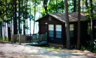 Melanie W.'s photo of a cabin at McGee Creek State Park Campground near Lane, OK