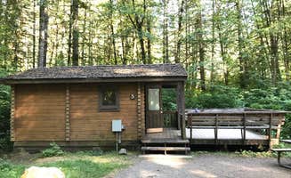 Candice B.'s photo of a cabin at Smith Creek Village — Silver Falls State Park near Idanha, OR