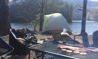 Camping near Santeetlah Lake Primitive: Horse Cove, Croatan National Forest, North Carolina