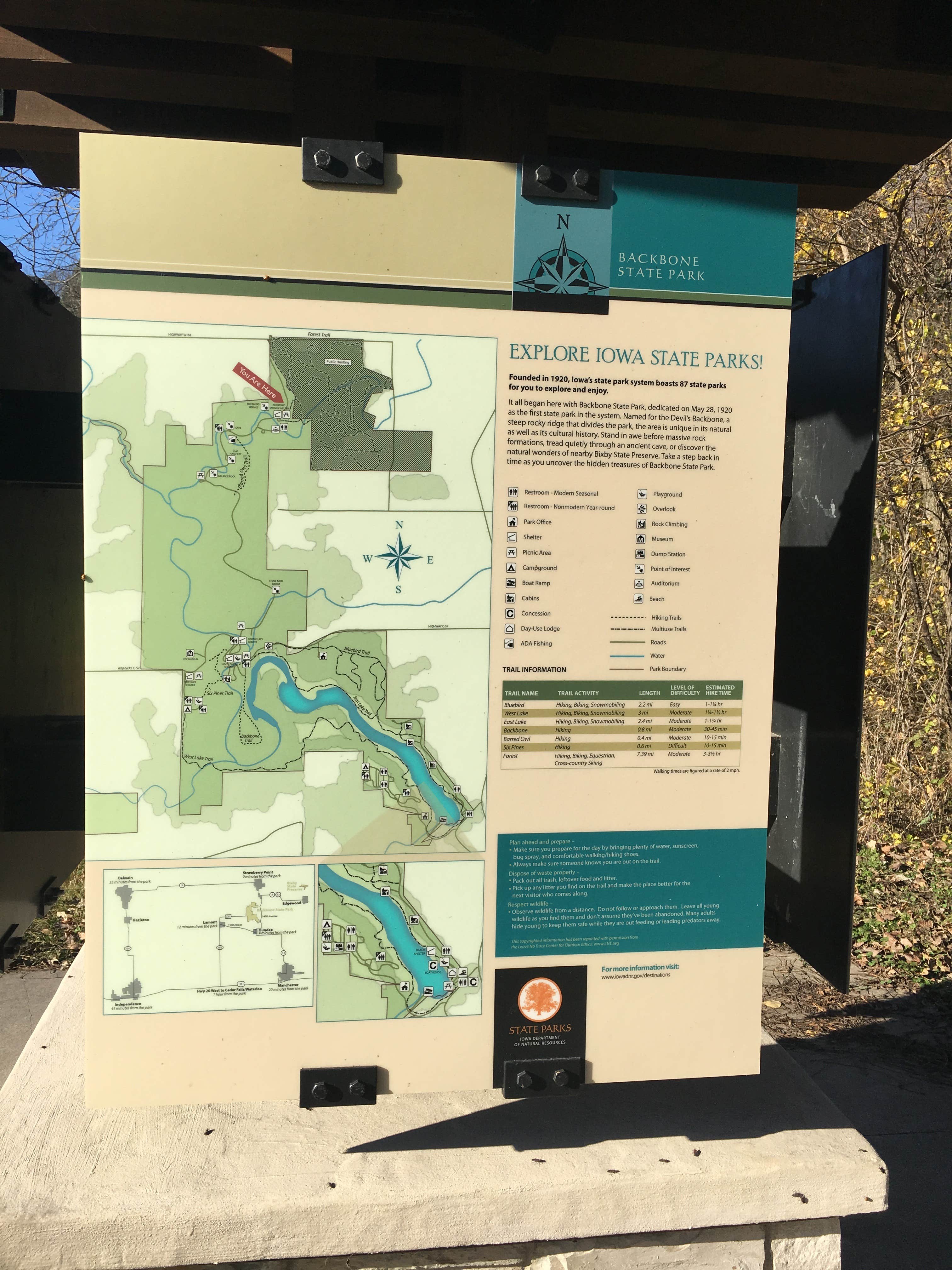 Camper submitted image from Six Pines Campground — Backbone State Park - 4