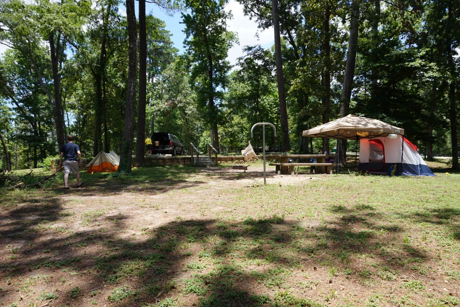 Sarah M.'s photo of tent camping at Huntsville State Park Campground near Crockett, TX