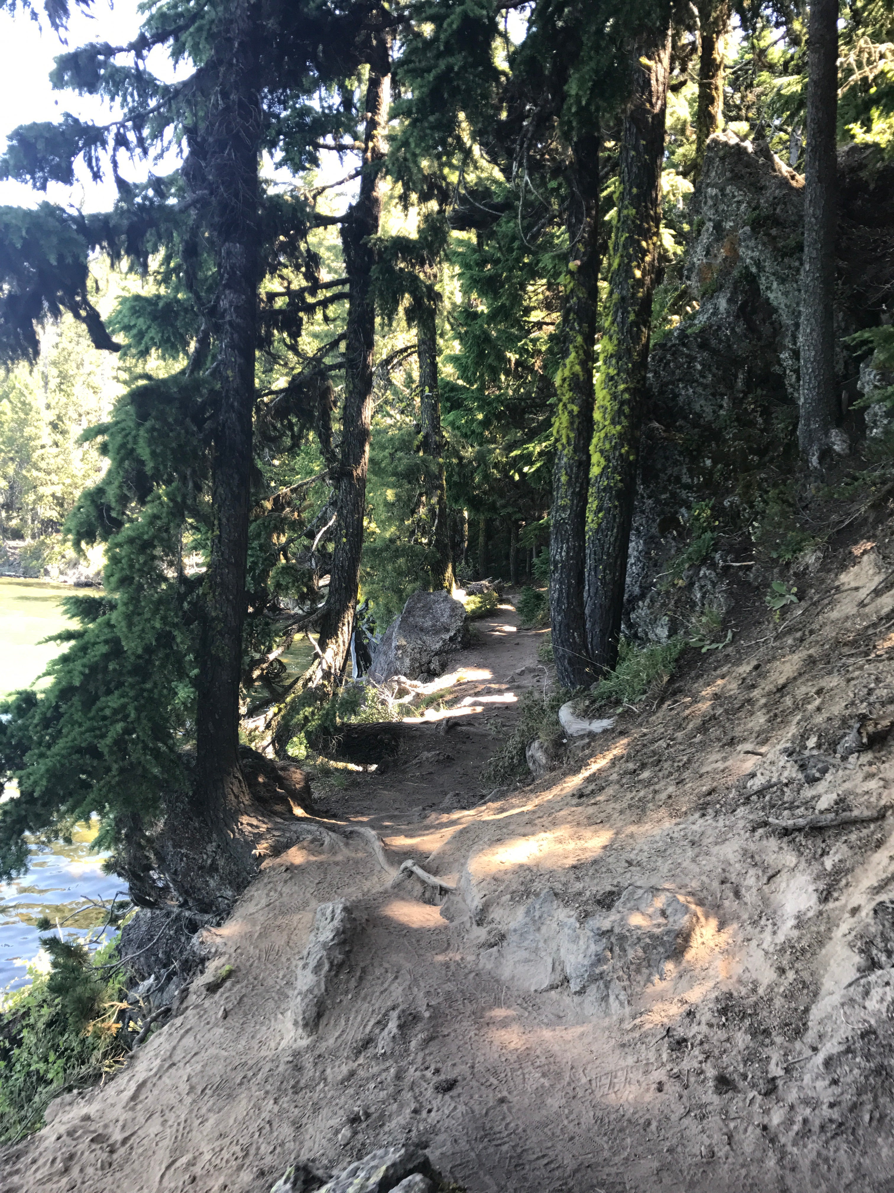 Trail at the north end of the campground