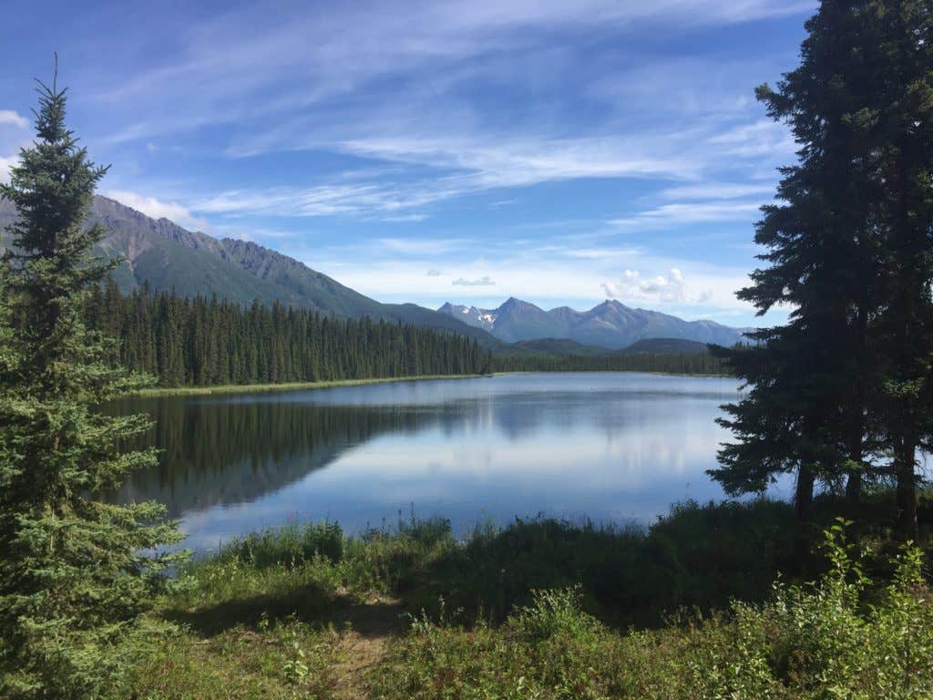 Camper-submitted photo at Jumbo Creek Camping Area — Wrangell-St. Elias National Park near McCarthy, AK