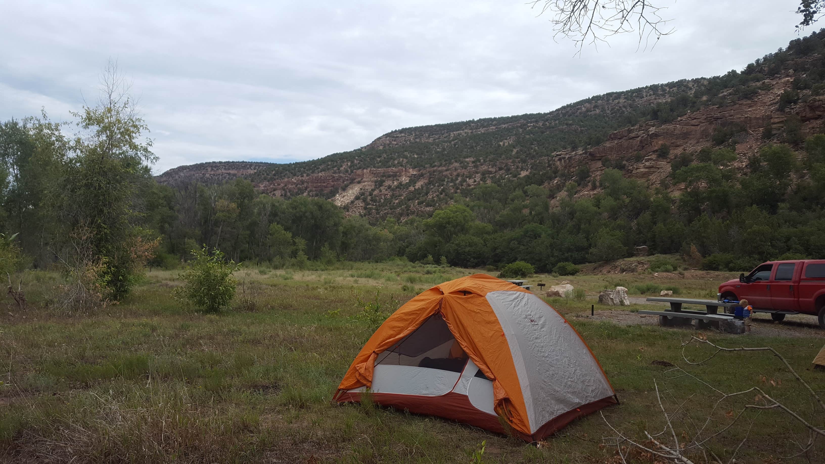 Camper submitted image from Ledges Rockhouse Campground - 2