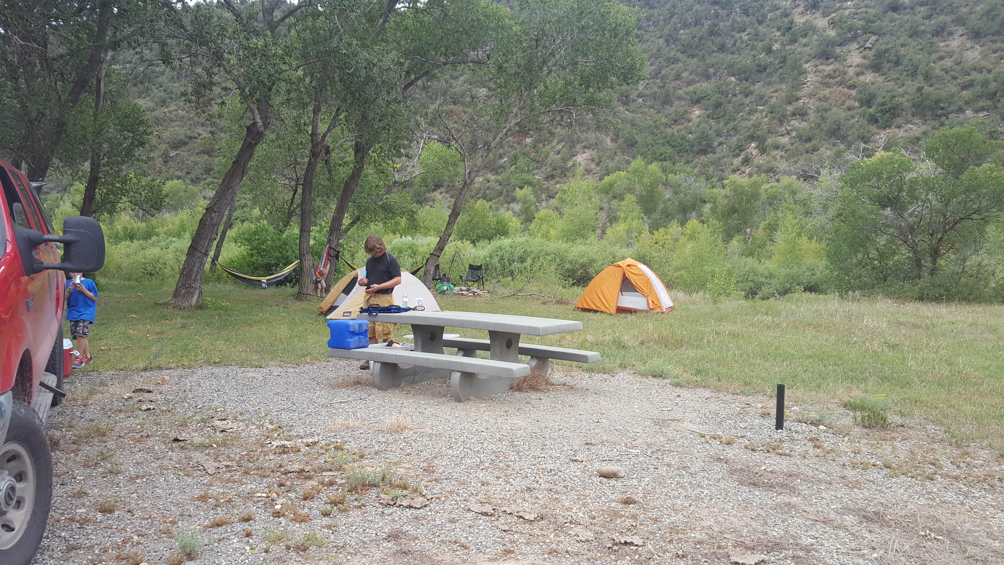 Camper submitted image from Ledges Rockhouse Campground - 3