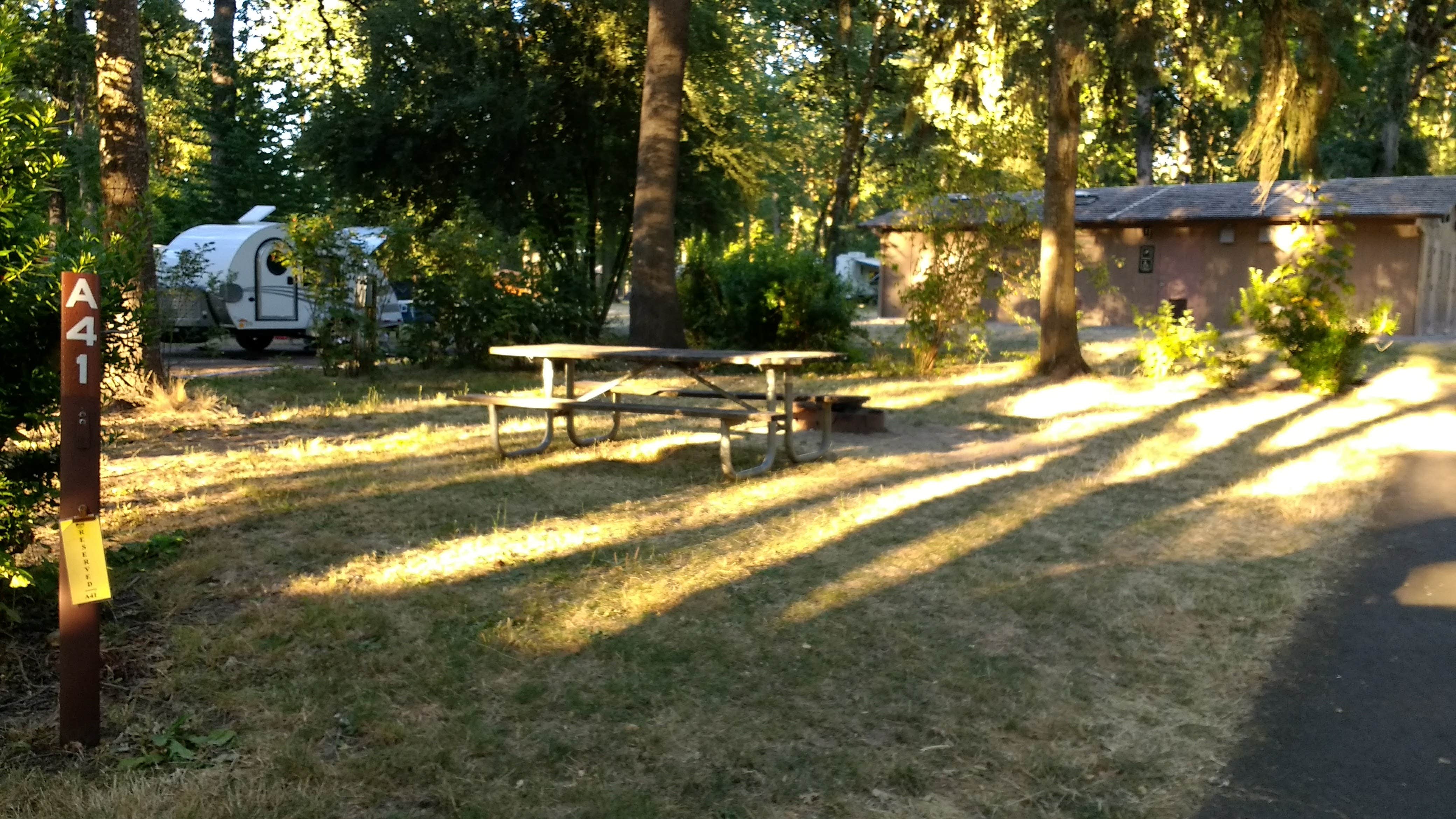 Aria R.'s photo of a cabin at Champoeg State Heritage Area Campground near Lafayette, OR