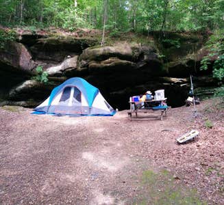 Camper-submitted photo from Dismals Canyon Cabins and Primitive Campsites