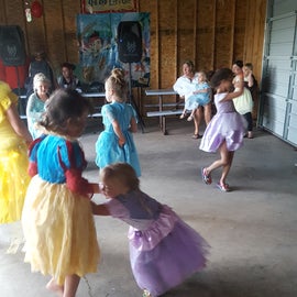 Princess and Pirates Dance, they even had a hair salon come in and do the little girls hair
