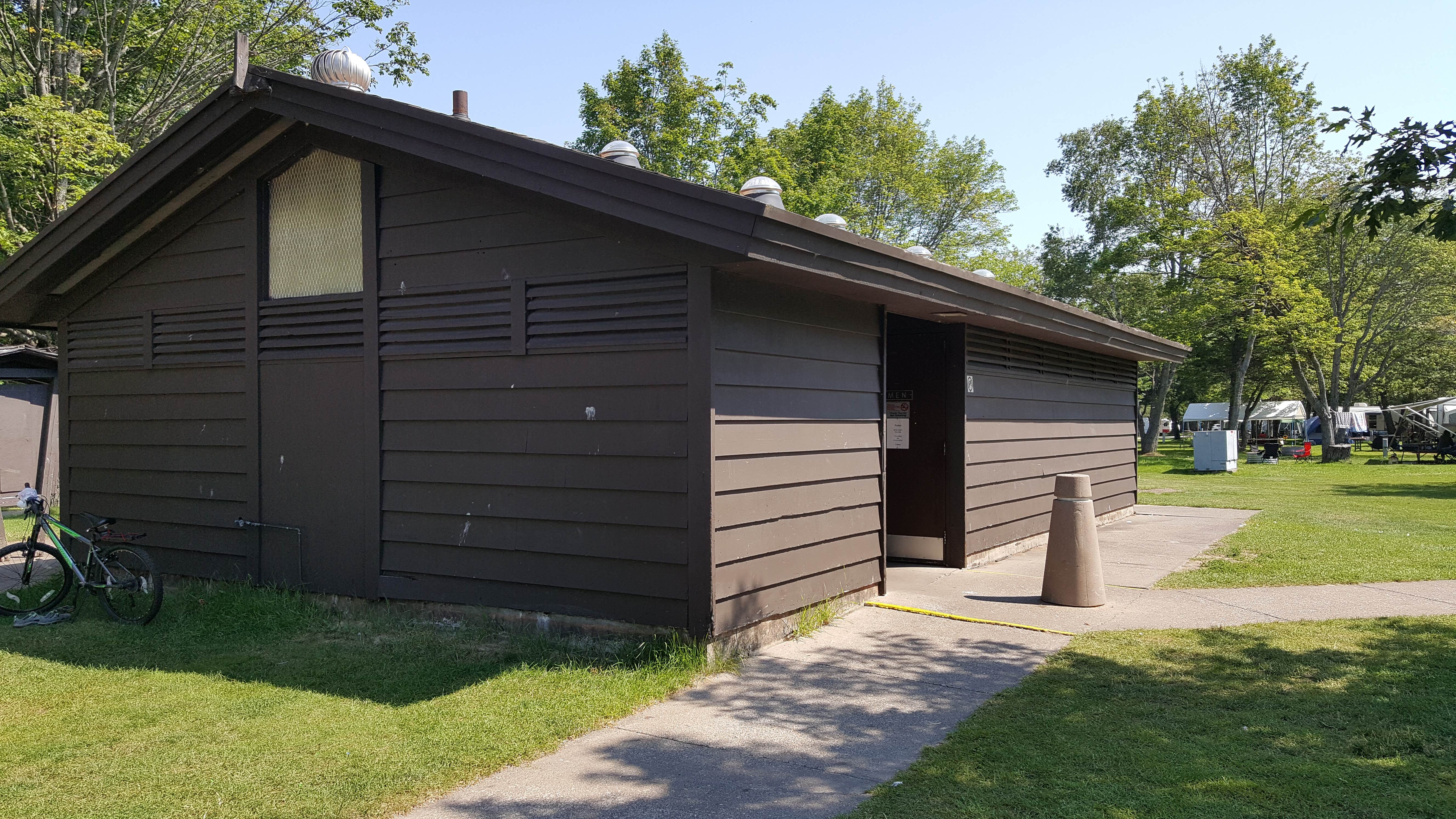 Stephanie C.'s photo of a cabin at Brimley State Park Campground near Mackinaw City, MI