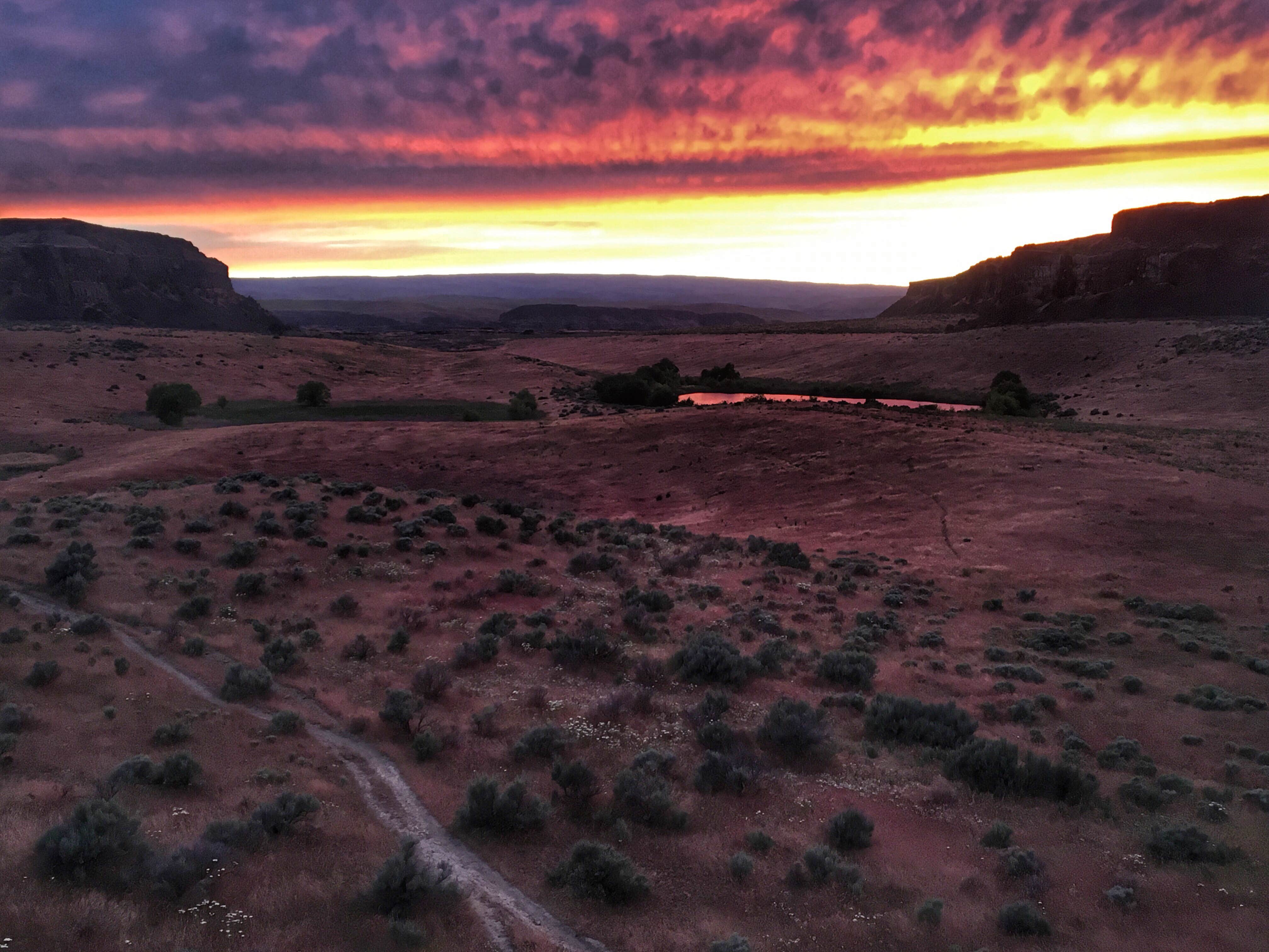 Zach A.'s photo of a dispersed camping area at Ancient & Dusty Lake Trailhead near Waterville, WA