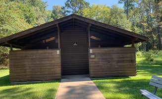 Jill N Tony B.'s photo of glamping accommodations at COE Sam Rayburn Reservoir San Augustine Park near San Augustine, TX