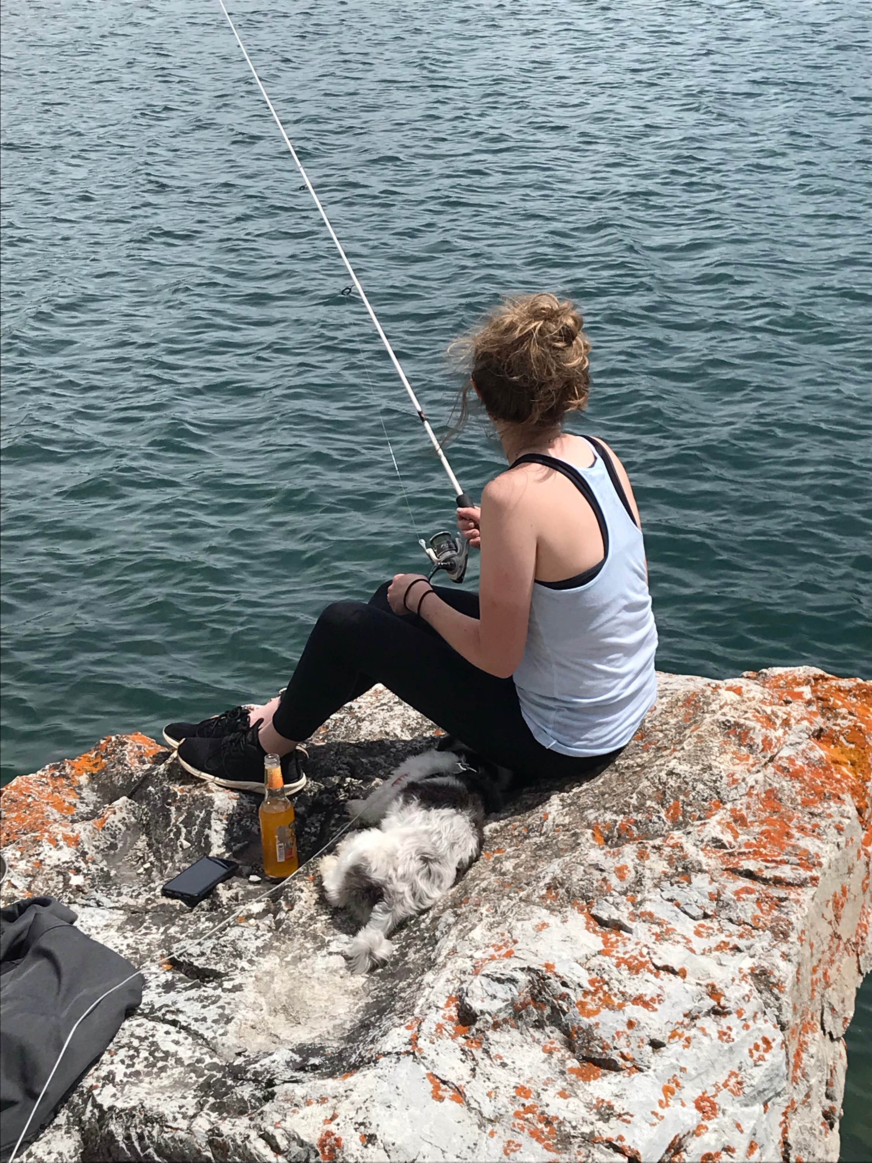 Steven K.'s photo of camping with pets at St Mary Campground - Glacier National Park — Glacier National Park in Montana