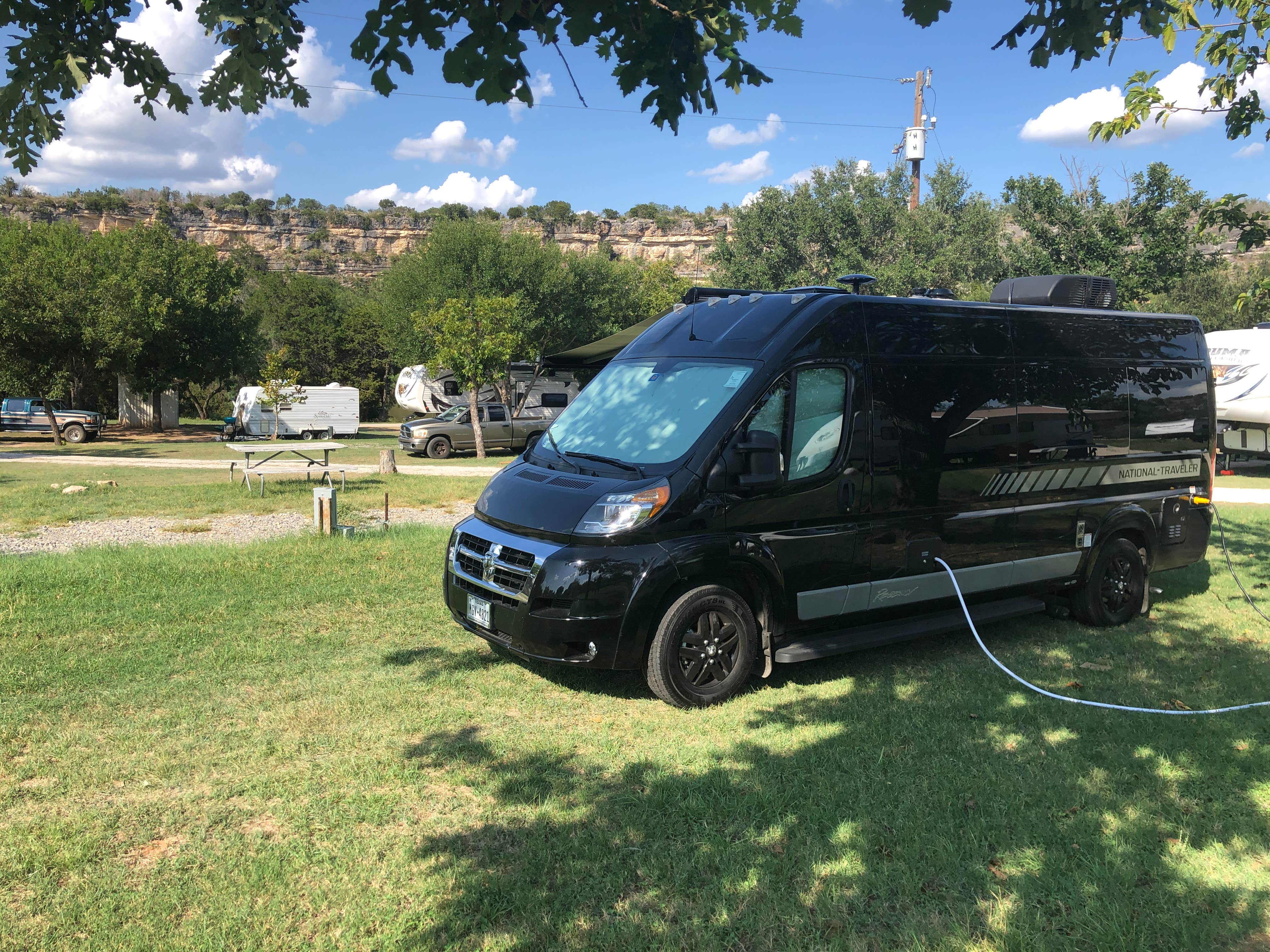 Chris P.'s photo of rv camping at Barefoot Camp & RV Park near Lampasas, TX