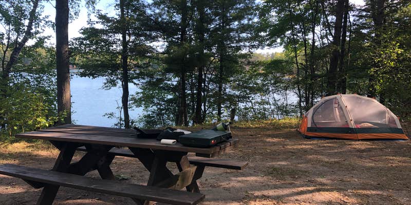 Camper submitted image from Little Wolf Lake State Forest Campground