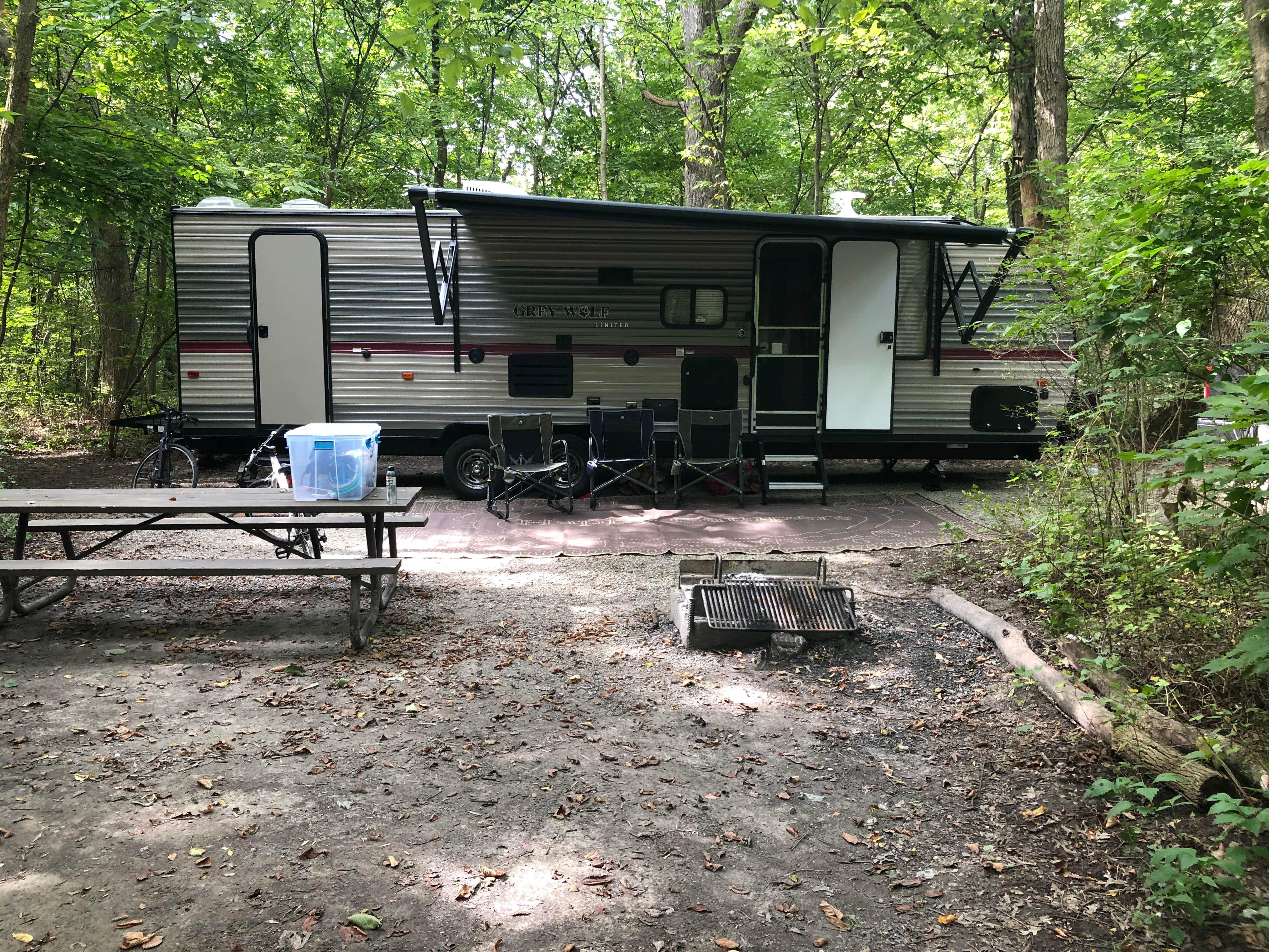 Kim L.'s photo of rv camping at Starved Rock Campground — Starved Rock State Park near Hennepin, IL
