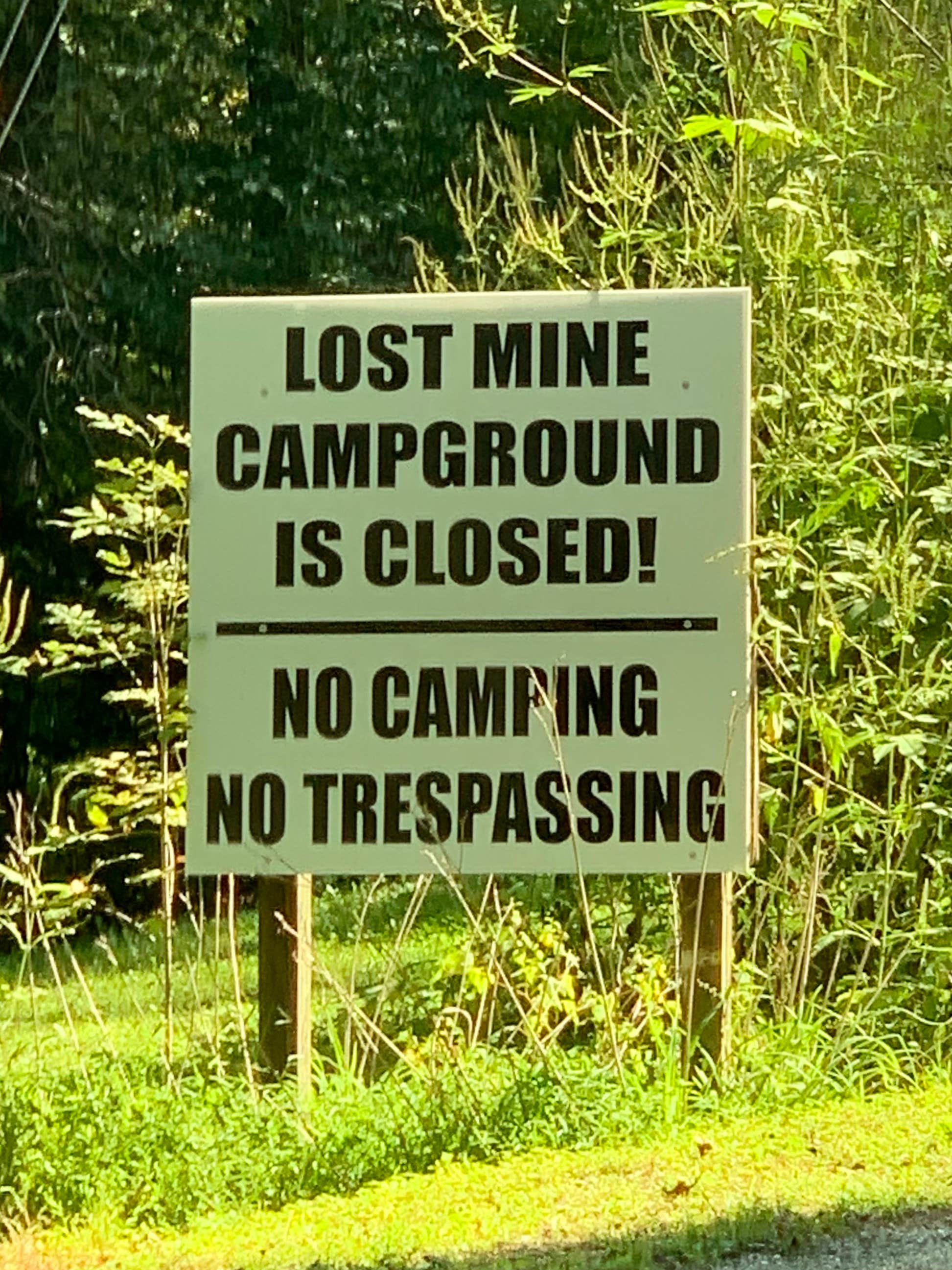 Lost Mine Campground – CLOSED