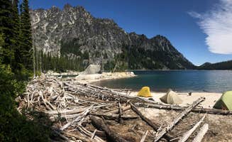 Stephanie Z.'s photo of tent camping at Snow Lake Zone near Leavenworth, WA