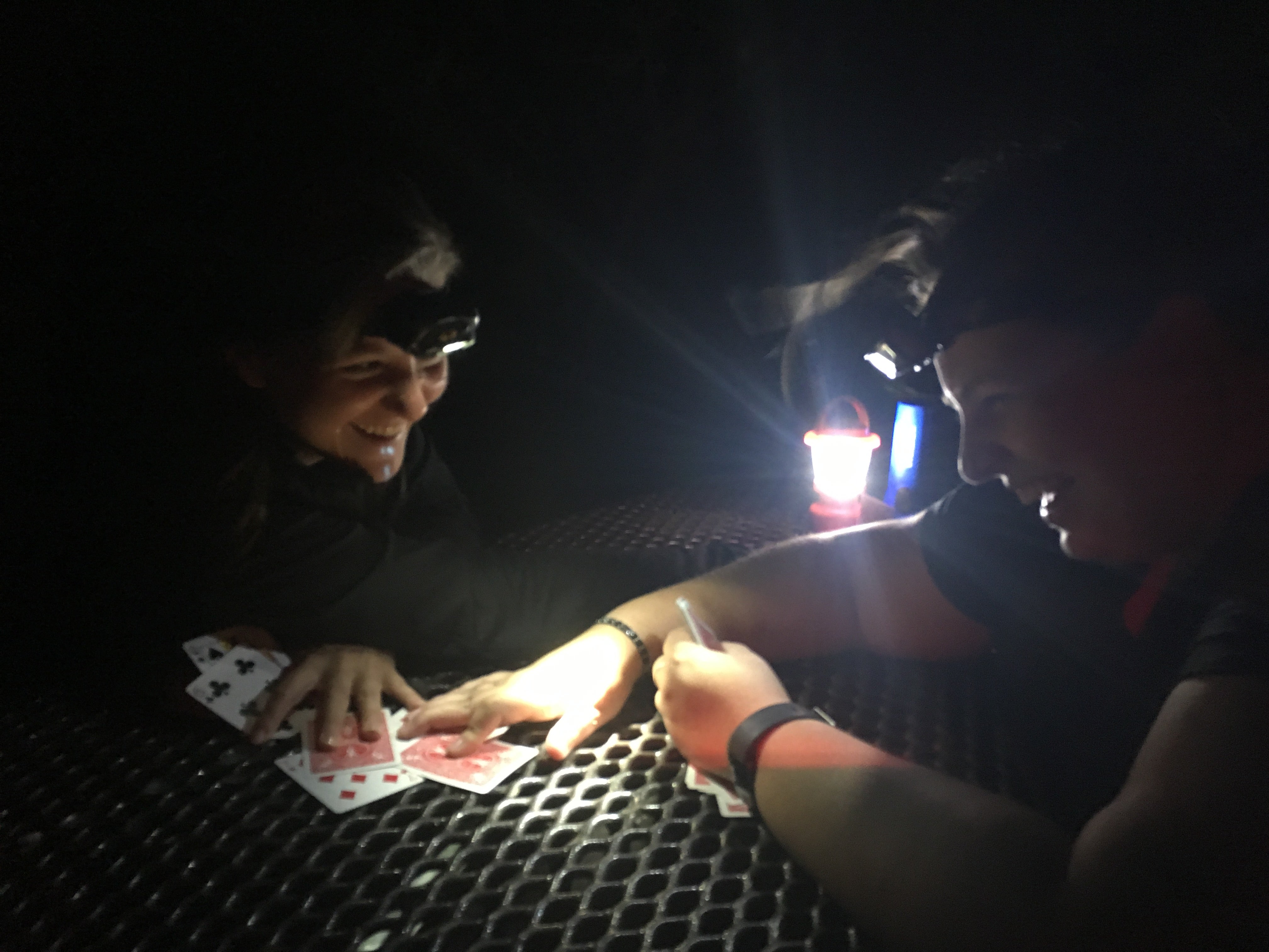 Headlamps and cards are always encouraged.
