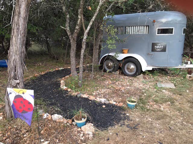 Karen  B.'s photo of rv camping at Boulderdash Cabin & RV Park near Helotes, TX